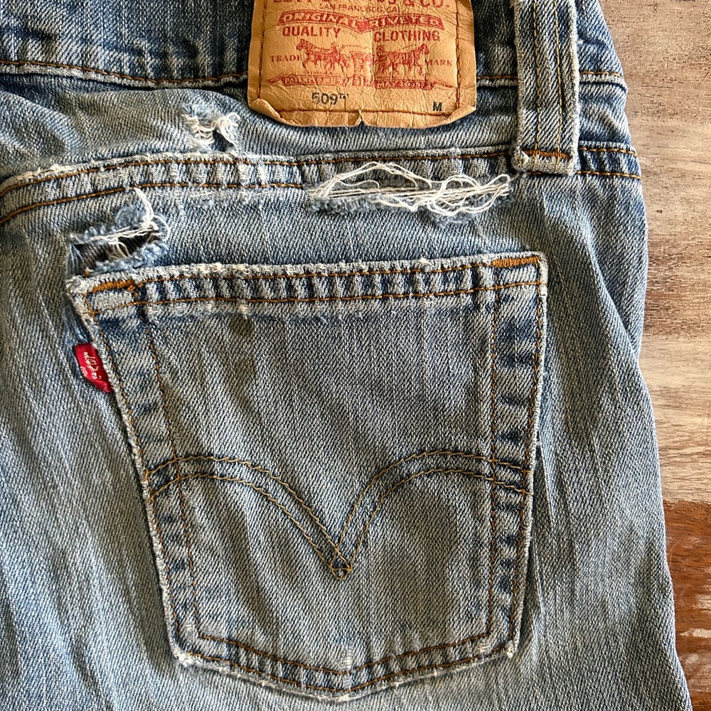509 Levi's, low slouch, size 9